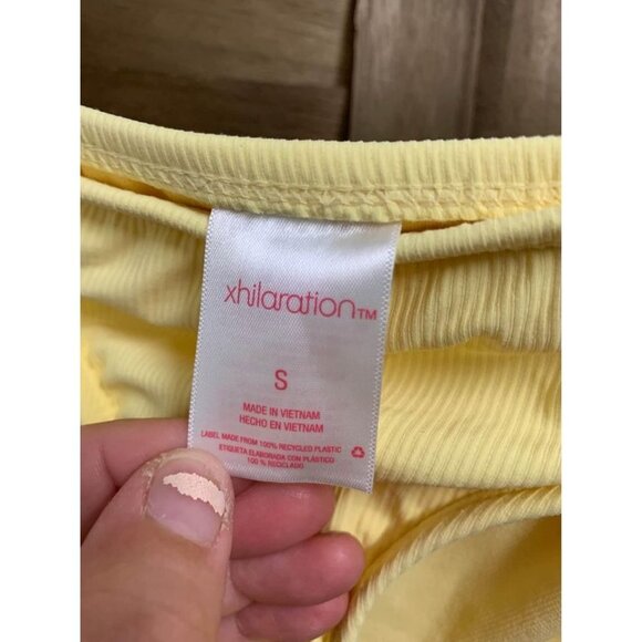 NWT Xhileration Yellow Cheeky Bikini Swim Bottoms Size Small (0/2) - Picture 5 of 5